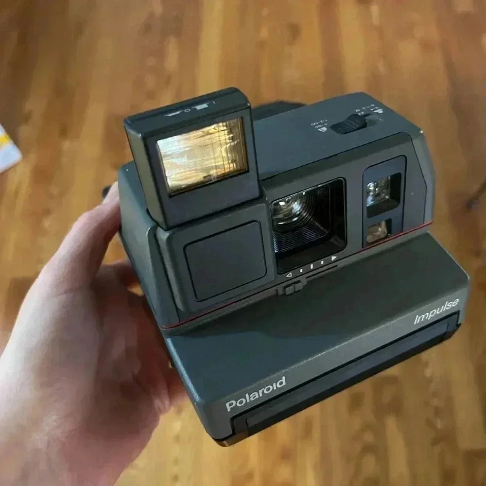 polaroid impulse instant camera gray working